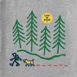 Men's Hiking In The Woods Short SleeveTee -New Navy Shop Mens Hiking in the Woods Short Sleeve CrusherLITE Tee 100910 2 lg