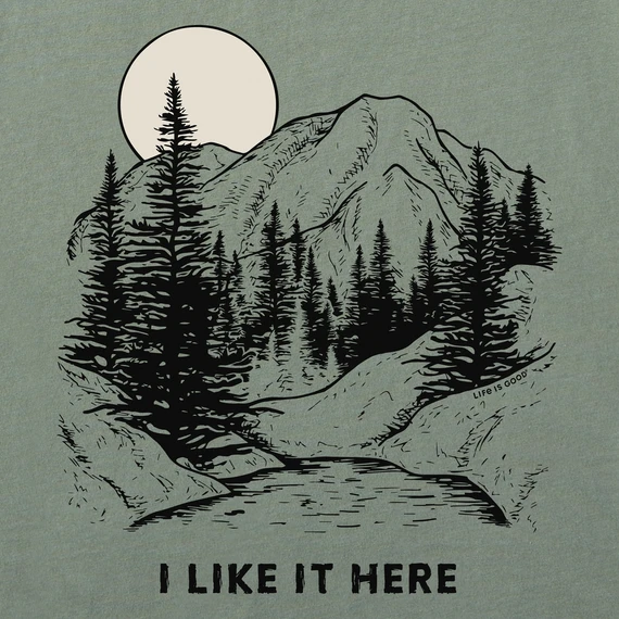 Men's I Like It Here Take It Outside Mountains Short SleeveTee 4 Men's I Like It Here Take It Outside Mountains Short SleeveTee - Image 2