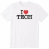 Men's I Love Tech Short SleeveTee -New Navy Shop Mens I Love Tech Short Sleeve CrusherLITE Tee 106999 1 lg