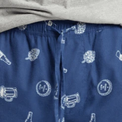 Men's IPA Beer Pattern Classic Sleep Pant -New Navy Shop Mens IPA Beer Pattern Classic Sleep Pant 89123 4 lg