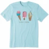 Men's Ice Cream Trio Stay Cool Short SleeveTee -New Navy Shop Mens Ice Cream Trio Stay Cool Short Sleeve CrusherLITE Tee 101769 1 lg