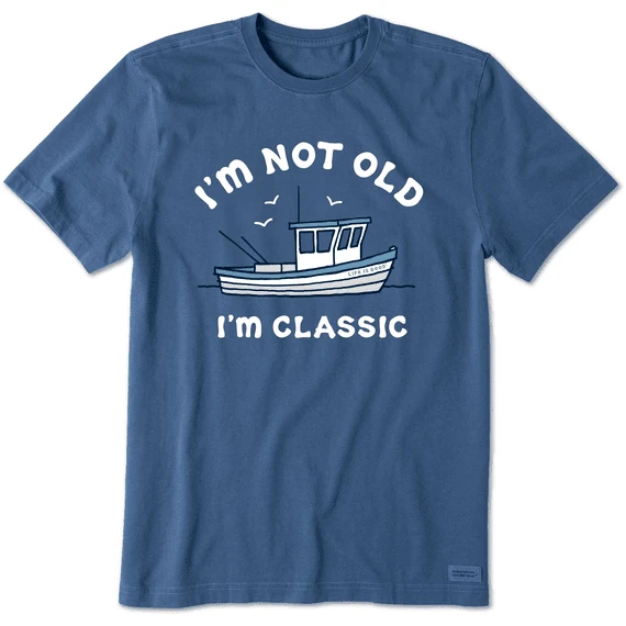 Men's I'm Classic Fishing Boat Short Sleeve Tee 3 Men's I'm Classic Fishing Boat Short Sleeve Tee