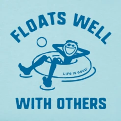 Men's Jake Floats Well Short SleeveTee -New Navy Shop Mens Jake Floats Well Short Sleeve CrusherLITE Tee 99977 2 lg