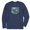 Men's Jake Offline Long Sleeve Crusher Tee -New Navy Shop Mens Jake Offline Long Sleeve Crusher Tee 99368 1 lg