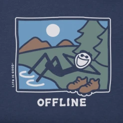 Men's Jake Offline Long Sleeve Crusher Tee -New Navy Shop Mens Jake Offline Long Sleeve Crusher Tee 99368 2 lg