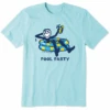 Men's JakePool Party Short SleeveTee -New Navy Shop Mens Jake Pool Party Short Sleeve CrusherLITE Tee 100365 1 lg