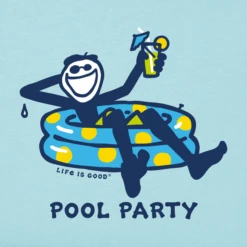 Men's JakePool Party Short SleeveTee -New Navy Shop Mens Jake Pool Party Short Sleeve CrusherLITE Tee 100365 2 lg