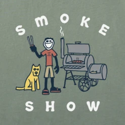Men's Jake & Rocket Smoker Short SleeveTee -New Navy Shop Mens Jake Rocket Smoker Short Sleeve CrusherLITE Tee 100879 2 lg