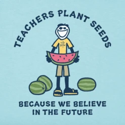 Men's Jake Teachers Plant Seeds Short Sleeve Tee -New Navy Shop Mens Jake Teachers Plant Seeds Crusher Tee 93815 2 lg