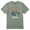 Men's Jake Zion National ParkCrusher Tee -New Navy Shop Mens Jake Zion National Park Short Sleeve Crusher Tee 97477 1 lg