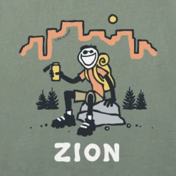 Men's Jake Zion National ParkCrusher Tee -New Navy Shop Mens Jake Zion National Park Short Sleeve Crusher Tee 97477 2 lg