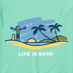 Men's Jake And Rocket Beach Sunrise Vista Short SleeveTee -New Navy Shop Mens Jake and Rocket Beach Sunrise Vista Short Sleeve CrusherLITE Tee 92229 2 lg