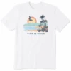 Men's Just Add Water Beach Short Sleeve Tee -New Navy Shop Mens Just Add Water Beach CrusherLITE Tee 82070 1 lg