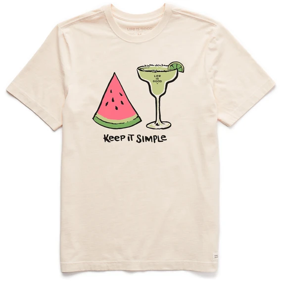 Men's Keep It Simple Melonrita Short SleeveTee 3 Men's Keep It Simple Melonrita Short SleeveTee