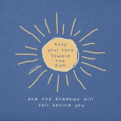 Men's Keep Your Face Toward The Sun Short SleeveTee -New Navy Shop Mens Keep Your Face Toward the Sun Short Sleeve Crusher Tee 110484 2 lg