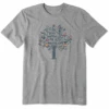 Men's Keys To Happiness Tree Short SleeveTee -New Navy Shop Mens Keys to Happiness Tree Short Sleeve CrusherLITE Tee 106085 1 lg