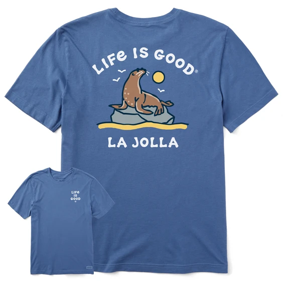 Men's La Jolla Sea LionCrusher Tee 3 Men's La Jolla Sea LionCrusher Tee