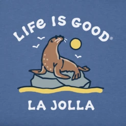 Men's La Jolla Sea LionCrusher Tee 6 Men's La Jolla Sea LionCrusher Tee -New Navy Shop Mens La Jolla Sea Lion Short Sleeve Crusher Tee 105361 2 lg