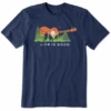 Men's Lacrosse Guitar Male Short Sleeve Tee