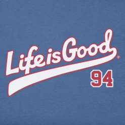 Men's Life Is Good Tailwhip 94 Short SleeveTee -New Navy Shop Mens Life is Good Tailwhip 94 Short Sleeve Crusher Tee 113774 2 lg