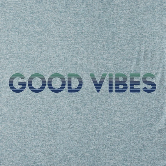 Men's Linear Life Is Good Stack Long Sleeve Active Hooded Tee 6 Men's Linear Life Is Good Stack Long Sleeve Active Hooded Tee - Image 4