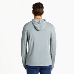 Men's Linear Oceanview Long Sleeve Active Hooded Tee 10 Men's Linear Oceanview Long Sleeve Active Hooded Tee -New Navy Shop Mens Linear Oceanview Long Sleeve Active Hooded Tee 89593 3 lg