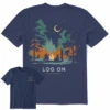 Men's Log OnCrusher Tee -New Navy Shop Mens Log On Short Sleeve Crusher Tee 97695 1 lg