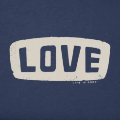 Men's Love Emblem Short SleeveTee -New Navy Shop Mens Love Emblem Short Sleeve CrusherLITE Tee 106097 2 lg