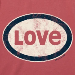 Men's Love Oval Short SleeveTee -New Navy Shop Mens Love Oval Short Sleeve CrusherLITE Tee 106096 2 lg