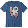 Men's Love Tie Dye Short Sleeve Tee -New Navy Shop Mens Love Tie Dye CrusherLITE Tee 83326 1 lg