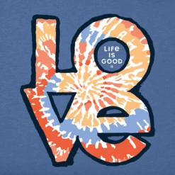 Men's Love Tie Dye Short Sleeve Tee -New Navy Shop Mens Love Tie Dye CrusherLITE Tee 83326 2 lg