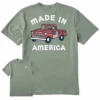 Men's Made In America Pick Up Short SleeveTee -New Navy Shop Mens Made in America Pick Up Short Sleeve CrusherLITE Tee 104400 1 lg