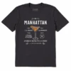 Men's Manhattan Chalk Board Short Sleeve Tee -New Navy Shop Mens Manhattan Chalk Board CrusherLite Tee 81659 1 lg