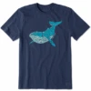 Men's Mosaic Whale Short SleeveTee -New Navy Shop Mens Mosaic Whale Short Sleeve CrusherLITE Tee 98789 1 lg