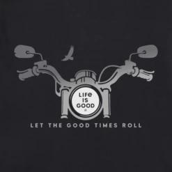 Men's Motorcycle Handlebars Short SleeveTee -New Navy Shop Mens Motorcycle Handlebars Short Sleeve Crusher Tee 76224 2 lg