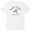 Men's New York Arched Flag Crusher Tee