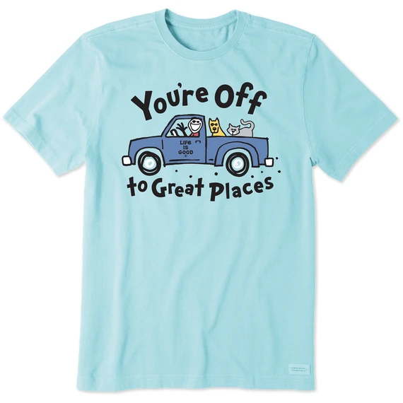 Men's Off To Great Places Truck Short SleeveTee 3 Men's Off To Great Places Truck Short SleeveTee