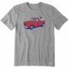 Men's Old Fashioned Patriotic Truck Short SleeveTee -New Navy Shop Mens Old Fashioned Patriotic Truck Short Sleeve CrusherLITE Tee 97986 1 lg