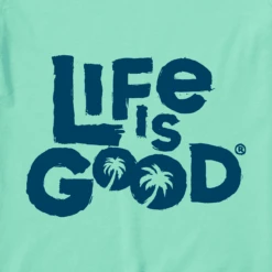 Men's Palm Tree LIG Short Sleeve Tee -New Navy Shop Mens Palm Tree LIG CrusherLITE Tee 82057 2 lg