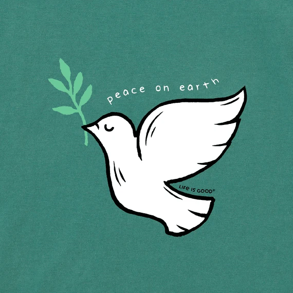 Men's Peace On Earth Dove Long Sleeve Crusher Tee 4 Men's Peace On Earth Dove Long Sleeve Crusher Tee - Image 2