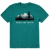 Men's Peace On Earth EvergreensCrusher Tee