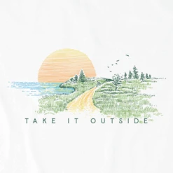 Men's Pencily Take It Outside Vista Short SleeveTee -New Navy Shop Mens Pencily Take it Outside Vista Short Sleeve Crusher Tee 114197 2 lg