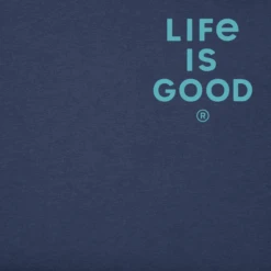 Men's Play Outside Guitar SunriseCrusher Tee -New Navy Shop Mens Play Outside Guitar Sunrise Short Sleeve Crusher Tee 97689 3 lg