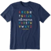 Men's Playful Alphabet Short Sleeve Tee 2 Men's Playful Alphabet Short Sleeve Tee -New Navy Shop Mens Playful Alphabet Crusher Tee 93811 1 lg