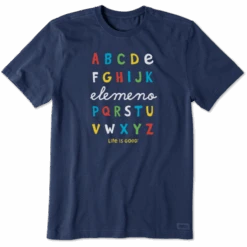 Men's Playful Alphabet Short Sleeve Tee