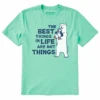 Men's Polar Bear & Puffin Best Things Short SleeveTee -New Navy Shop Mens Polar Bear Puffin Best Things Short Sleeve CrusherLITE Tee 101017 1 lg