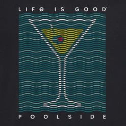 Men's Poolside Martini Short SleeveTee -New Navy Shop Mens Poolside Martini Short Sleeve CrusherLITE Tee 100353 2 lg