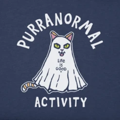 Men's Purranormal Activity Short SleeveTee -New Navy Shop Mens Purranormal Activity Short Sleeve CrusherLITE Tee 105244 2 lg