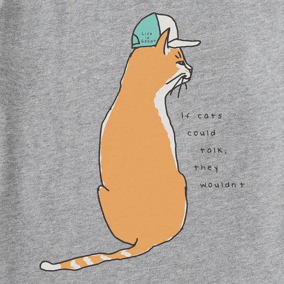 Men's Quirky Cat If Cats Could Talk Short SleeveTee 4 Men's Quirky Cat If Cats Could Talk Short SleeveTee - Image 2