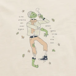 Men's Quirky Coffee Crisp Fall ZombieCrusher Tee -New Navy Shop Mens Quirky Coffee Crisp Fall Zombie Short Sleeve Crusher Tee 126039 2 lg